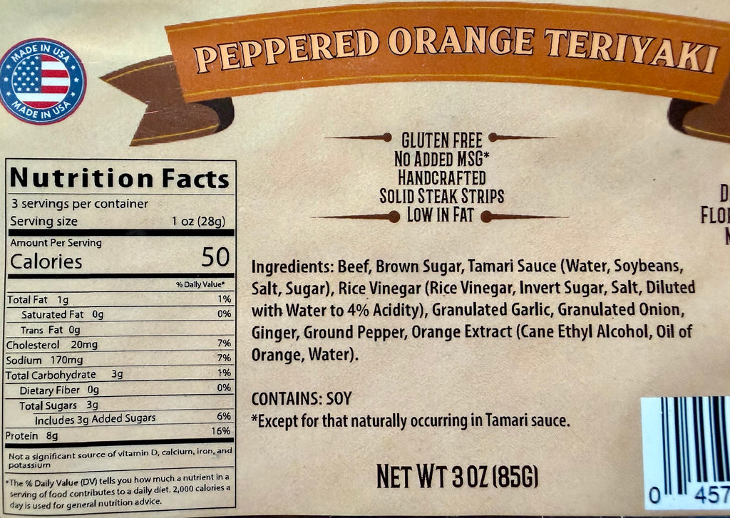 Peppered Orange Teriyaki